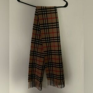 Burberry London Cashmere Nova Check Pattern Scarf